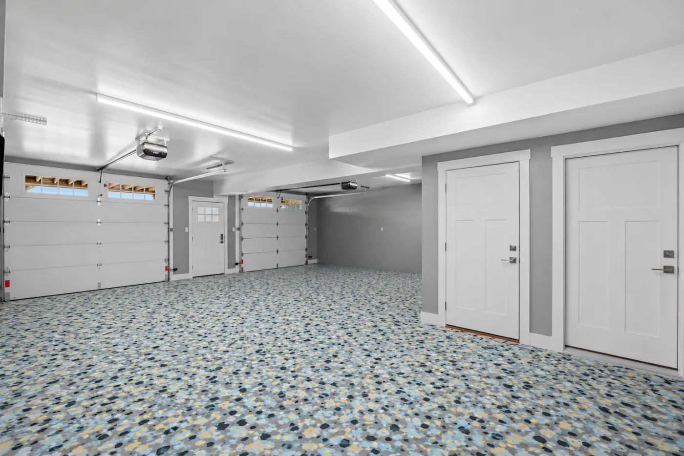 Galaxy flake floor color